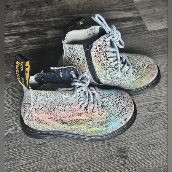 🩷💜Dr. Martens Zip Boots Size 8 Pascal T 🩵💛 - Picture 3 of 10